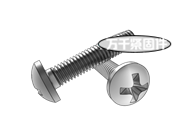 C牙II型細(xì)牙十字槽盤(pán)頭自攻螺釘 ASME B18.6.4