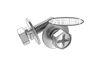 十字槽凹穴六角頭螺栓、彈墊和大平墊組合（企標(biāo)） GB 9074.13G