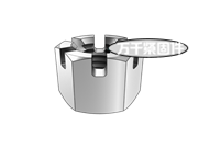 細(xì)牙六角開槽螺母 MS 17825G