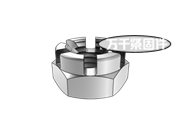 開(kāi)槽皇冠薄螺母 PN/M 82160D