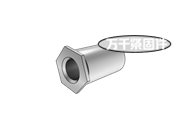 加硬不銹鋼通孔平頭六角鉚螺母 QIB/IND SO4